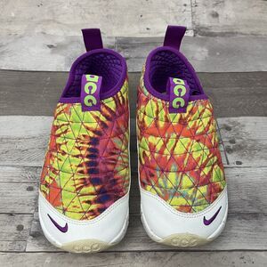 Nike ACG Moc 3.0 Tie Dye Quilted Slip-On Chunky Sneakers Shoes Youth Sz 4